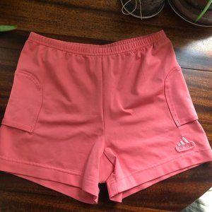 Coral Adidas Tennis Shorts (Small)